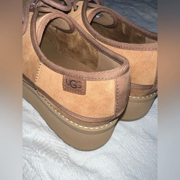 Ugg Cityfunc lace up platform shoes, chestnut, size 11, New in Box - Picture 7 of 15